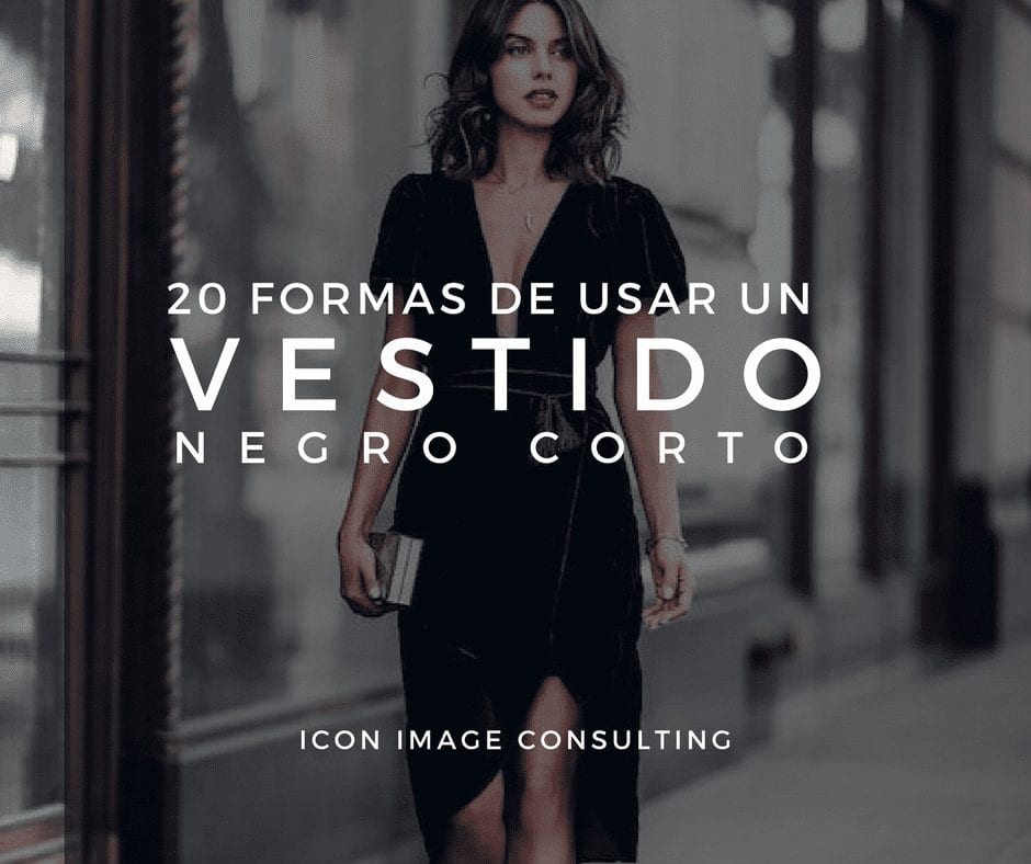 20 ideas para aprender a usar un vestido negro corto - Icon